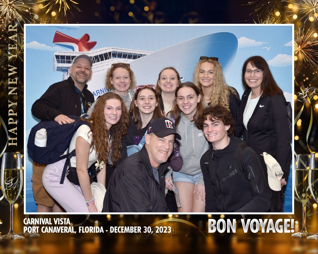 The sad time of any cruise...debarkation. We rent a 12 passenger van, go to Cocoa Beach and Disney Springs before we fly home. 